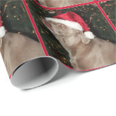 Santa Paws - Weimaranerstijl - Verpakkingspapier Cadeaupapier (Rol Hoek)