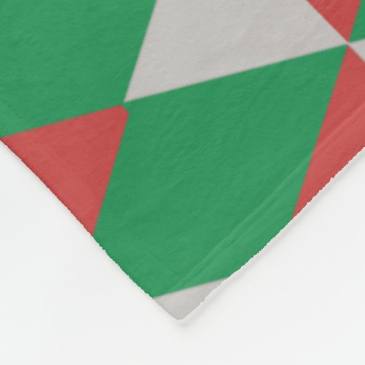 Santa PawsHoliday Diamonds Dog Fleece Deken (Hoek)