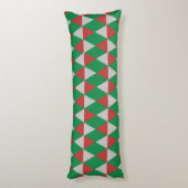 Santa PawsHoliday Diamonds Hond Lichaamskussen (Achterkant (Verticaal))