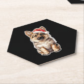 Santa Pawster Kartonnen Onderzetters (Schuin)