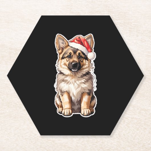 Santa Pawster Kartonnen Onderzetters (Voorkant)