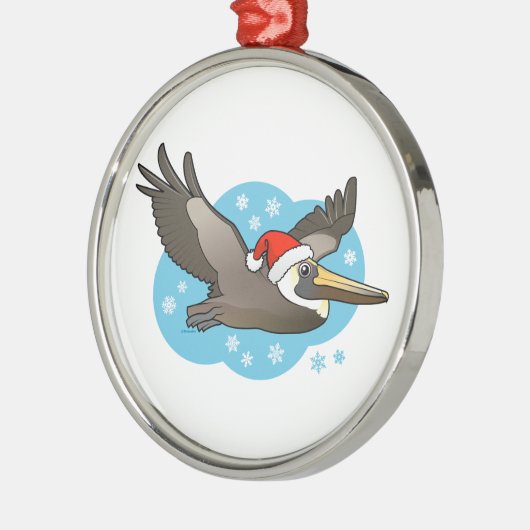 Santa Peli Metalen Ornament (Links)