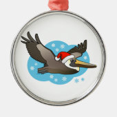 Santa Peli Metalen Ornament (Voorkant)