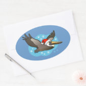 Santa Peli Ovale Sticker (Envelop)