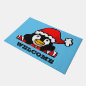 Santa Penguin Deurmat (Schuin)