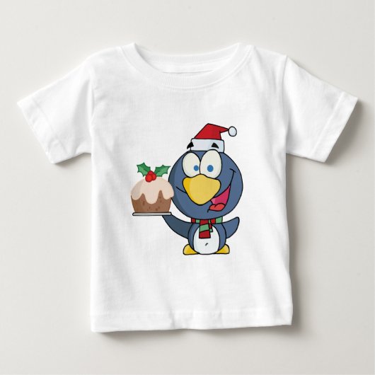 Santa Penguin met kerstkaken (Voorkant)