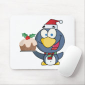 Santa Penguin met kerstkaken Muismat (Met muis)