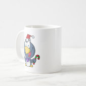 Santa Penguin met snoepriet Koffiemok (Voorkant links)