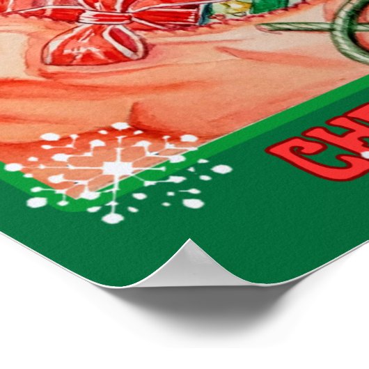 SANTA PENGUIN TAKING NOTES CHECKING EM TWICE POSTER (Hoek)