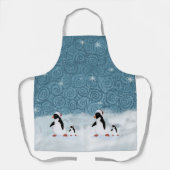 Santa Penguins Apron Schort (Voorkant)