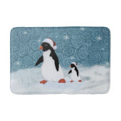 Santa Penguins Bath Mat (Voorkant)