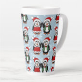 Santa Penguins Holiday Latte Mok (Rechterhoek)