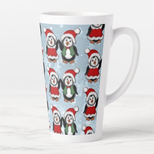 Santa Penguins Holiday Latte Mok (Rechts)