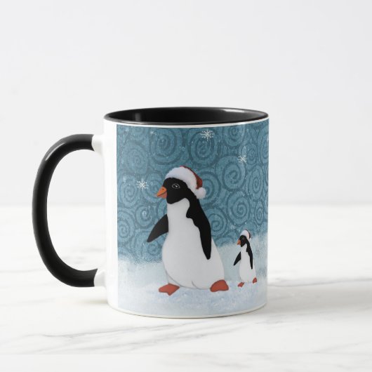 Santa Penguins Mok (Links)