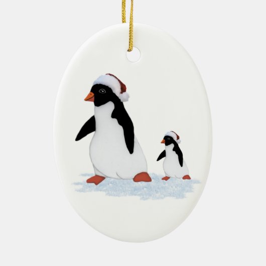 Santa Penguins Ornament (Achterkant)