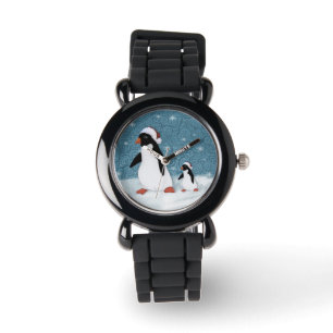 Santa Penguins Watch Horloge