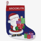 Santa personaliseren kleine kerstsok (Voorkant)