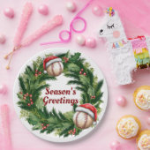 Santa Pet Baseball Papieren Bordje (Feest)