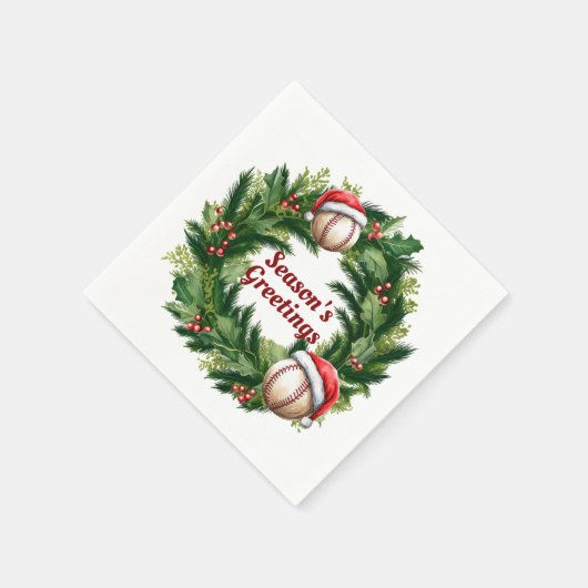 Santa Pet Baseball  Servet (Hoek)