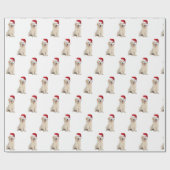 Santa Pet op papier met gouden rivierbedding (Vlak)