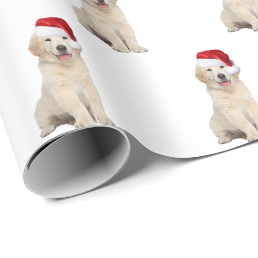 Santa Pet op papier met gouden rivierbedding (Rol Hoek)