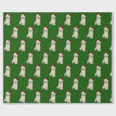 Santa Pet op papier met gouden rivierbedding (Vlak)