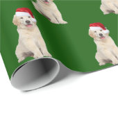 Santa Pet op papier met gouden rivierbedding (Rol Hoek)