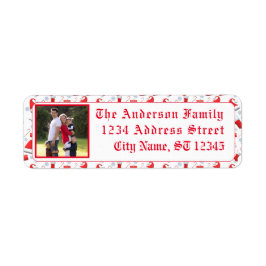 Santa Pet Patterned Christmas Etiket
