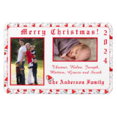 Santa Pet Patterned Christmas Magneet (Horizontaal)