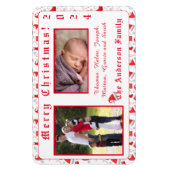 Santa Pet Patterned Christmas Magneet (Verticaal)