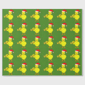 Santa Pet trompet chick Cadeaupapier (Vlak)