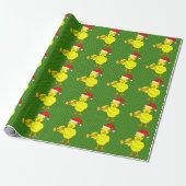 Santa Pet trompet chick Cadeaupapier (Uitgerold)