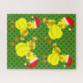 Santa Pet trompet chick Legpuzzel (Horizontaal)