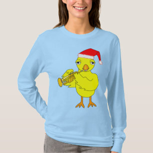 Santa Pet trompet chick T-shirt