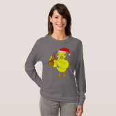 Santa Pet Viool Chick T-shirt (Voorkant volledig)