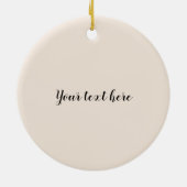 Santa Pet Yellow Lab  feestdag Keramisch Ornament (Achterkant)