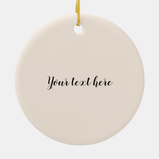 Santa Pet Yellow Lab  feestdag Keramisch Ornament (Achterkant)