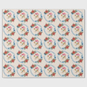 Santa Pet Yellow Lab Holiday Cadeaupapier (Vlak)