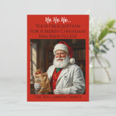Santa Pharmacist Christmas Kaart RX Holiday Greet (Staand voorkant)