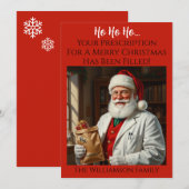 Santa Pharmacist Christmas Kaart RX Holiday Greet (Voorkant / Achterkant)