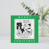 Santa Phones in Sick tot zijn workshop Noordpool Kaart (Staand voorkant)