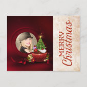 Santa Photo kerstKaart Feestdagenkaart (Voorkant)