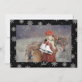 Santa Photo van Grunge Skull Feestdagenkaart (Achterkant)