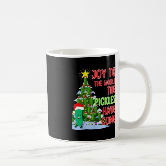 Santa Pickle Kerstboom Lichten Leuk augurk Gift Koffiemok (Rechts)