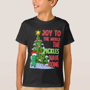 Santa Pickle Kerstboom Lichten Leuk augurk Gift T-shirt