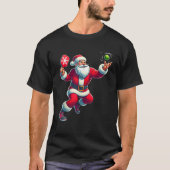 Santa Pickleball Christmas Vrouwen Mannen Kinder X T-shirt (Voorkant)