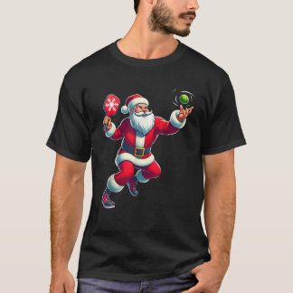 Santa Pickleball Christmas Vrouwen Mannen Kinder X T-shirt