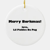 Santa Pickles Ornament (Achterkant)