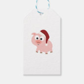 Santa Pig Cadeaulabel (Voorkant)