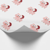 Santa Pig Cadeaupapier (Hoek)